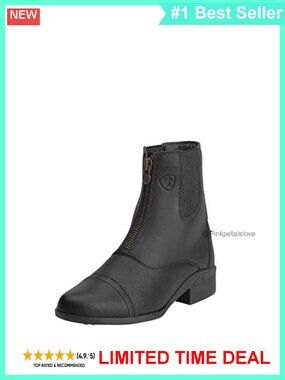 Ariat Full Grain Leather Zip Paddock Ankle Boots Equestrian Riding